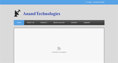 Desktop Screenshot of anandtechnologiess.com